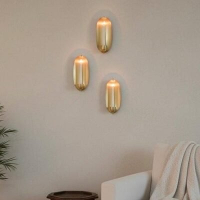 Set of 2 Brass Candle Wall Sconce | Handmade Oval Candle Holder | Moroccan Wall Decor | Modern Rustic Candlelight | Multiple Sizes Set of 2 Brass Candle Wall Sconce | Handmade Oval Candle Holder | Moroccan Wall Decor | Modern Rustic Candlelight | Multiple Sizes