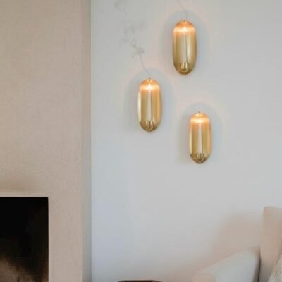 Set of 2 Brass Candle Wall Sconce | Handmade Oval Candle Holder | Moroccan Wall Decor | Modern Rustic Candlelight | Multiple Sizes Set of 2 Brass Candle Wall Sconce | Handmade Oval Candle Holder | Moroccan Wall Decor | Modern Rustic Candlelight | Multiple Sizes