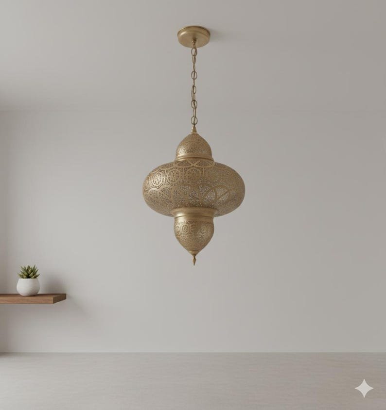 Brass pendant lights, Moroccan handmade design, pendant lamps Brass pendant lights, Moroccan handmade design, pendant lamps