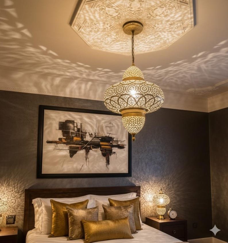 Brass pendant lights, Moroccan handmade design, pendant lamps Brass pendant lights, Moroccan handmade design, pendant lamps