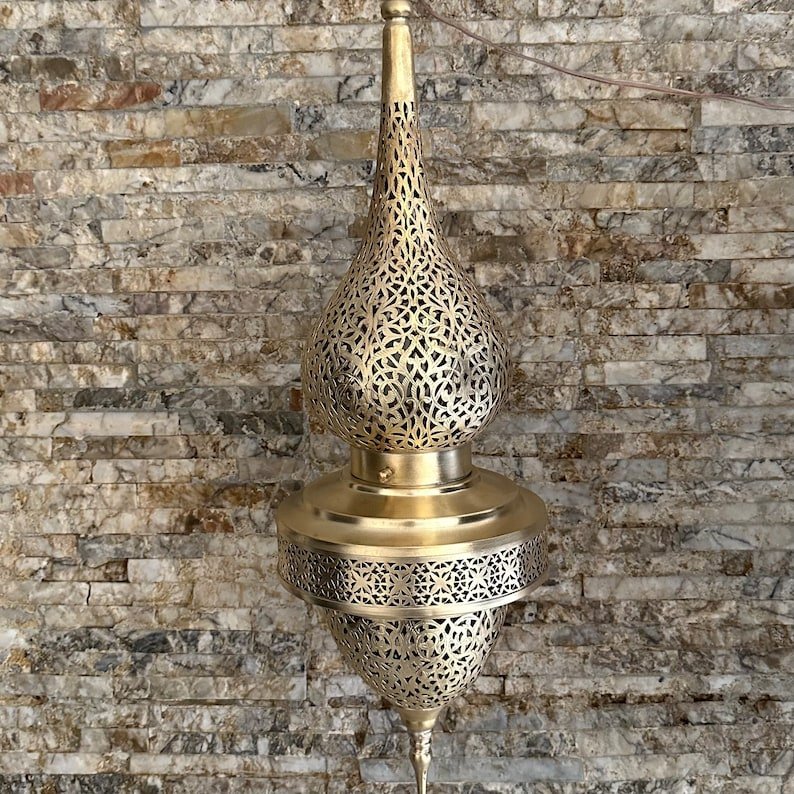 Moroccan pendant brass light, hanging lamp, moroccan chandelier , brass ceiling lamp,handmade chandelier,brass lamp, Morocco brass lantern