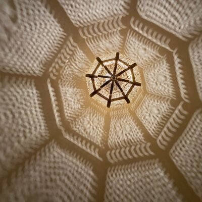 Handmade Moroccan Brass Pendant Light - Ornate Ceiling Lamp