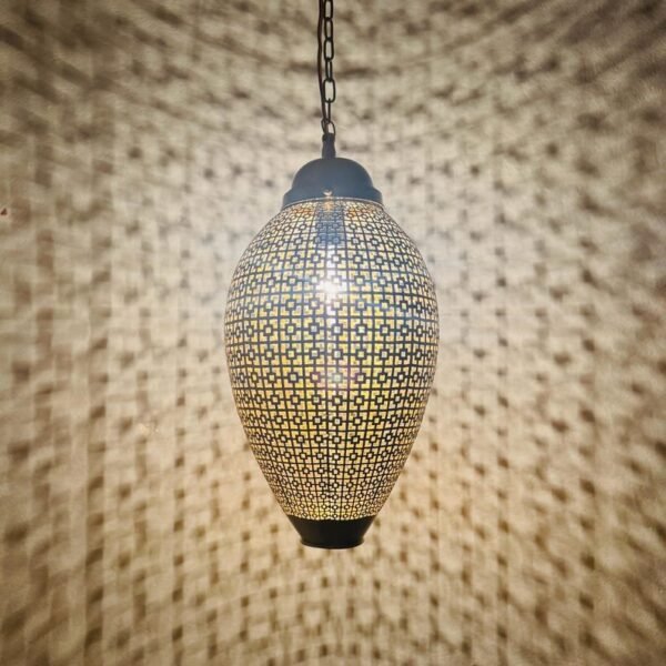 Moroccan Brass Shadow Pendant Light