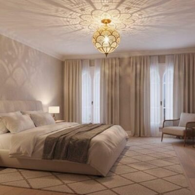 Handmade Moroccan Brass Pendant Light β Engraved Dome, Shadow Patterns Handmade Moroccan Brass Pendant Light β Engraved Dome, Shadow Patterns