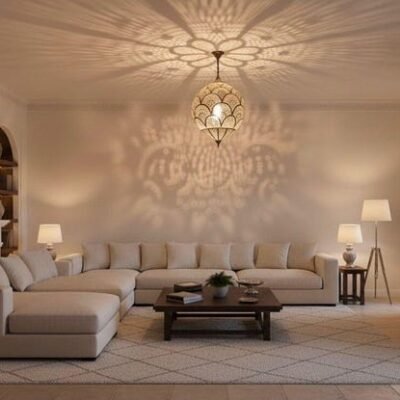 Handmade Moroccan Brass Pendant Light β Engraved Dome, Shadow Patterns Handmade Moroccan Brass Pendant Light β Engraved Dome, Shadow Patterns