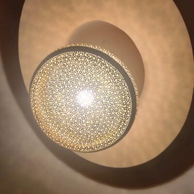 Handmade Moroccan Brass Pendant Light – Spherical Marrakesh Ceiling Lamp, Moroccan Chandelier, Arabian Lighting