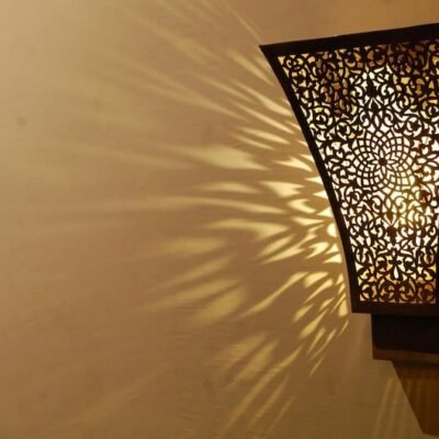 Moroccan Pierced Metal Wall Sconce