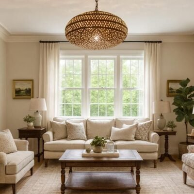 Handcrafted Brass Pendant Light • Moroccan Pierced Lamp • Boho Ceiling Fixture • Warm Shadow Effect • Handmade Metal Lighting