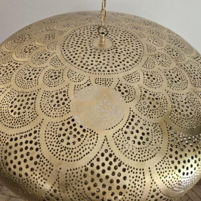 Moroccan brass pendant light