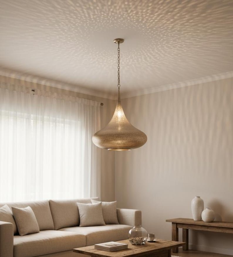 ceiling lights, Moroccan handmade design, brass chandelier lights