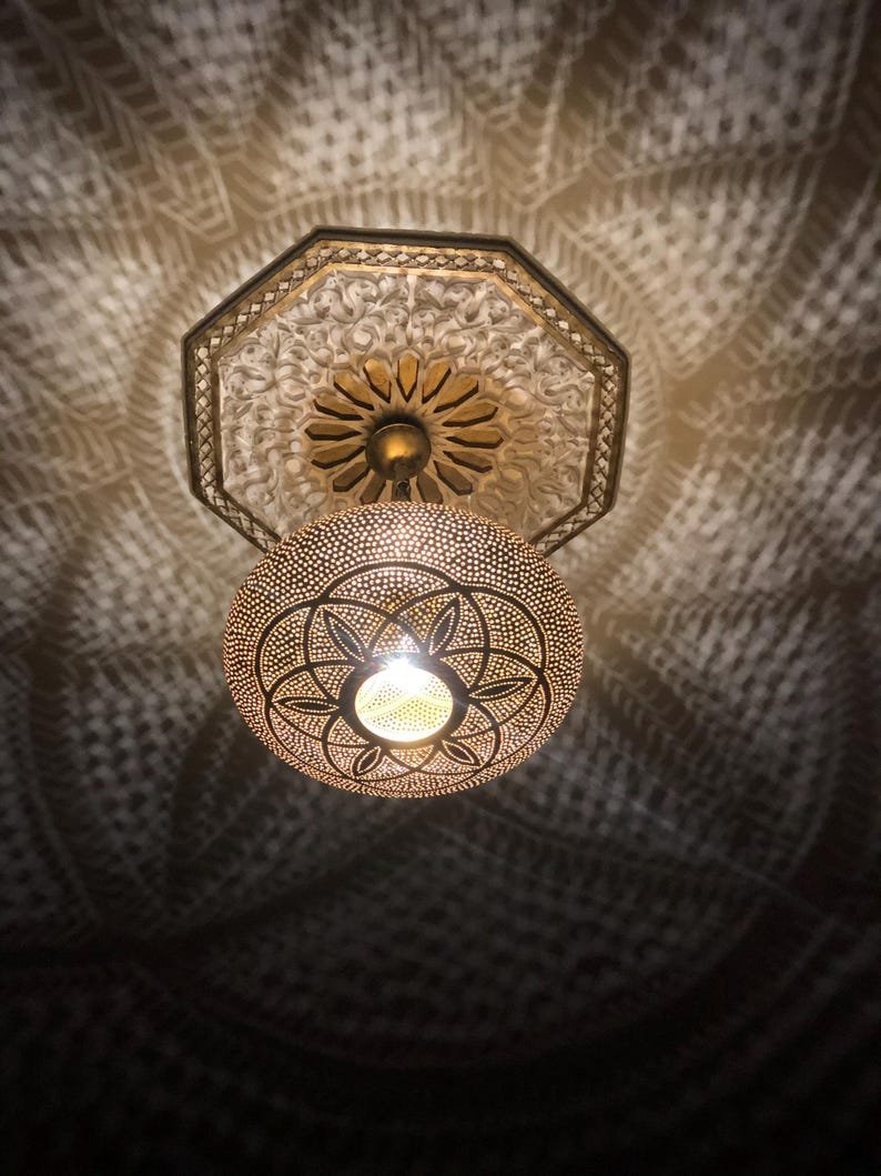 Floral Shadow Light for Bedroom, Hallway or Entryway ​