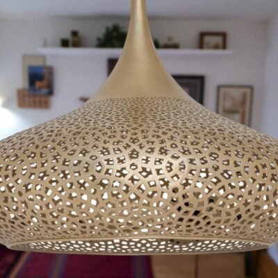 Brass pendant light - Handmade Moroccan brass lighting fixture