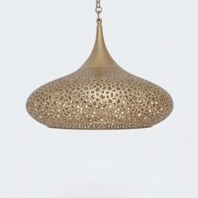Brass pendant light - Handmade Moroccan brass lighting fixture