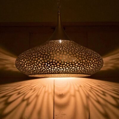 Brass pendant light - Handmade Moroccan brass lighting fixture