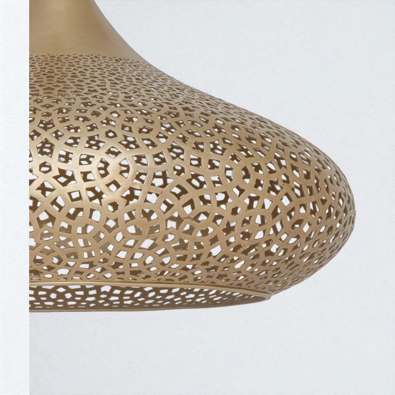 Brass pendant light - Handmade Moroccan brass lighting fixture