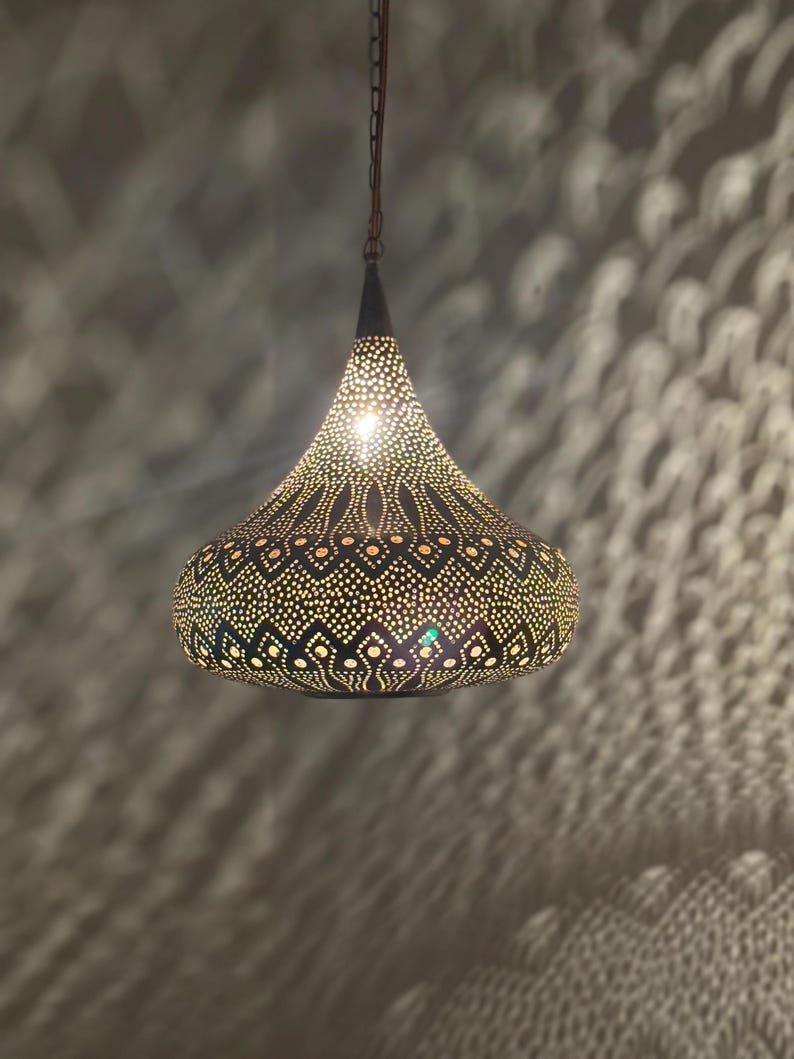 Moroccan Brass Pendant Lamp, Pendant Lamp, Brass Pendant Lamp, Light Fixtures, Pendant Lighting, Simple Moroccan Pendant Lamp