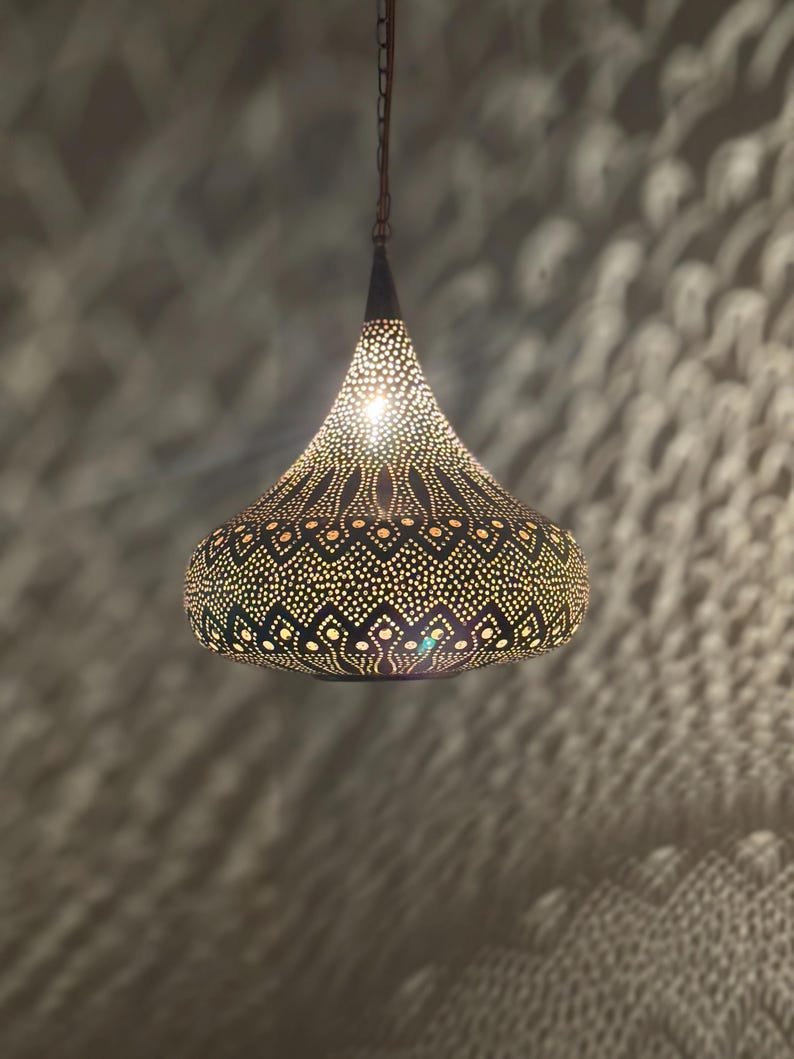 Moroccan Brass Pendant Lamp, Pendant Lamp, Brass Pendant Lamp, Light Fixtures, Pendant Lighting, Simple Moroccan Pendant Lamp