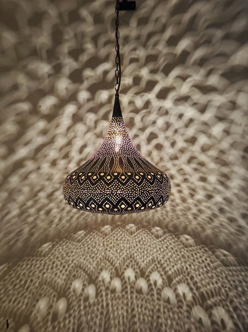 Moroccan Brass Pendant Lamp, Pendant Lamp, Brass Pendant Lamp, Light Fixtures, Pendant Lighting, Simple Moroccan Pendant Lamp