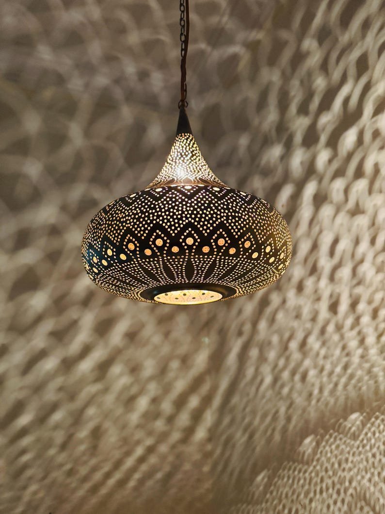 Moroccan Brass Pendant Lamp, Pendant Lamp, Brass Pendant Lamp, Light Fixtures, Pendant Lighting, Simple Moroccan Pendant Lamp