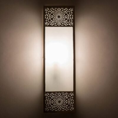 Luxury Moroccan Wall Light Fixture, lampshade wall light, Wall Decor, Brass Wall sconce silver, Moroccan Handmade Art Wall Deco lighting
