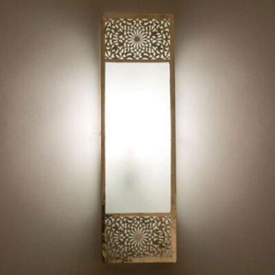 Luxury Moroccan Wall Light Fixture, lampshade wall light, Wall Decor, Brass Wall sconce silver, Moroccan Handmade Art Wall Deco lighting