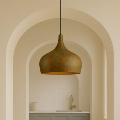 Rustic Handmade Kitchen Island Fixture