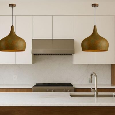 Rustic Handmade Kitchen Island Fixture