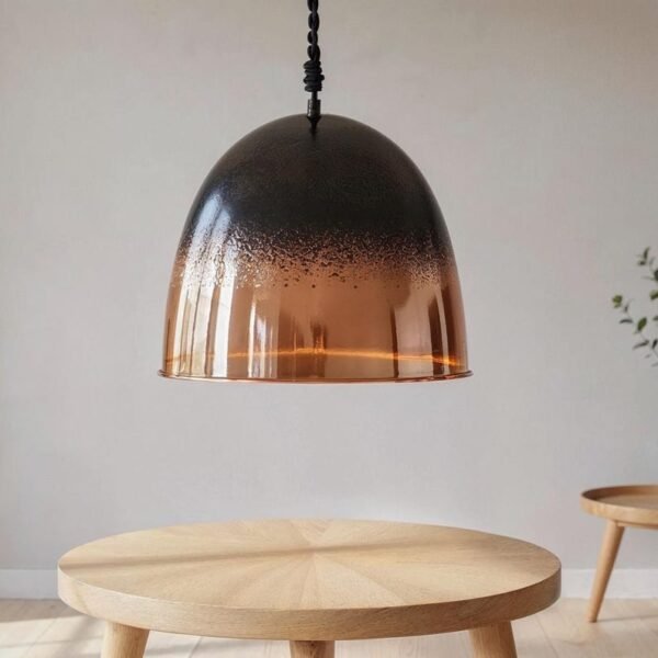barss12 (4) Black Ombre Copper Dome Pendant