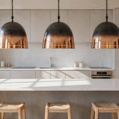 barss12 (6) Black Ombre Copper Dome Pendant