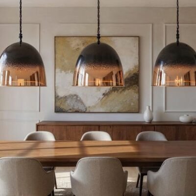 barss12 (8) Black Ombre Copper Dome Pendant