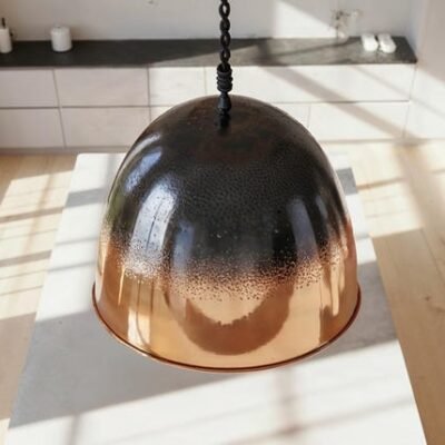 barss12 (9) Black Ombre Copper Dome Pendant