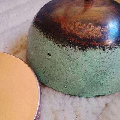 Rustic Patina Dome Pendant Light – Warm Ambient Glow
