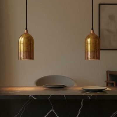 Minimalist Brass Cylinder Pendant Lights