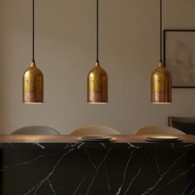 Minimalist Brass Cylinder Pendant Lights