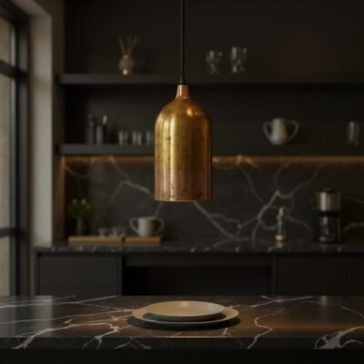 Minimalist Brass Cylinder Pendant Lights