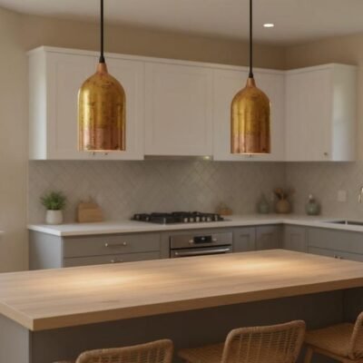 Minimalist Brass Cylinder Pendant Lights