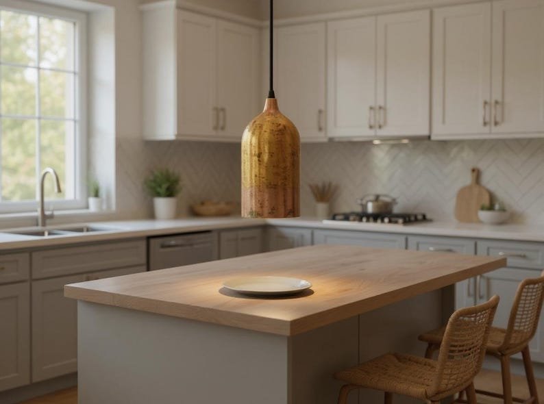 Minimalist Brass Cylinder Pendant Lights