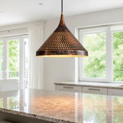 Handmade Rustic Cone Pendant