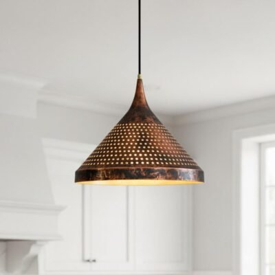 Handmade Rustic Cone Pendant