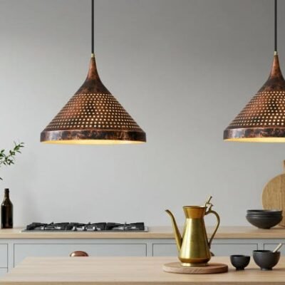 Handmade Rustic Cone Pendant