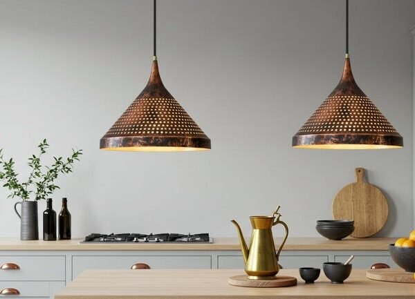 Handmade Rustic Cone Pendant