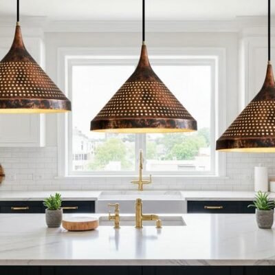 Handmade Rustic Cone Pendant