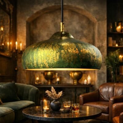 Verdigris Brass Pendant Light