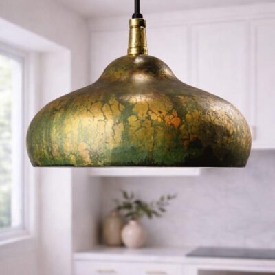 Verdigris Brass Pendant Light