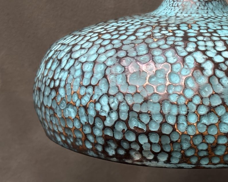 Hammered Patina Brass Pendant Light Handmade Vintage Dome Ceiling Lamp