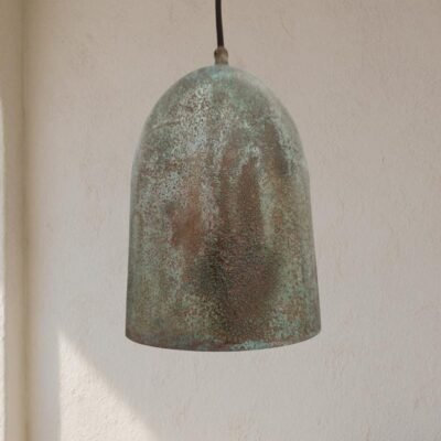 Verdigris Patina Copper Dome Pendant Light