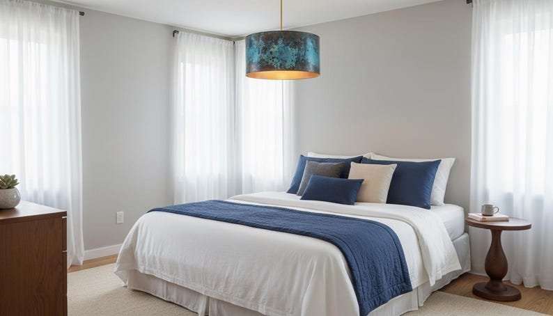 Modern Patina Copper Ceiling Lamp