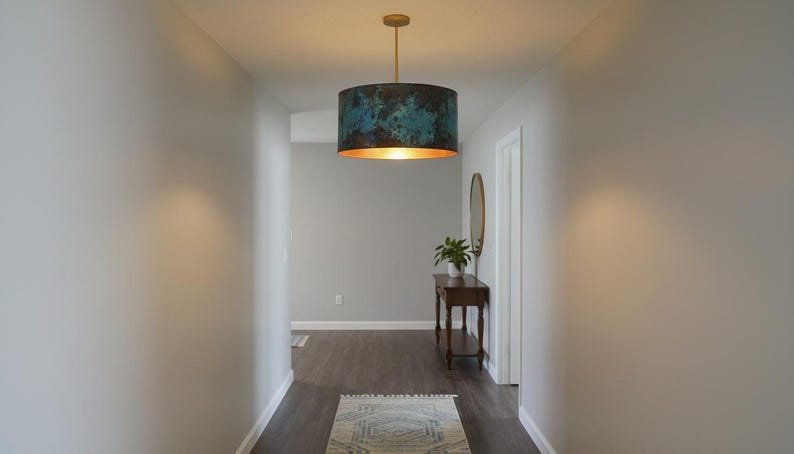 Modern Patina Copper Ceiling Lamp