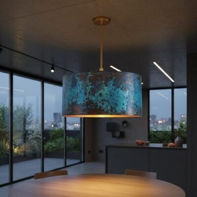 Modern Patina Copper Ceiling Lamp