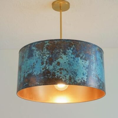Modern Patina Copper Ceiling Lamp